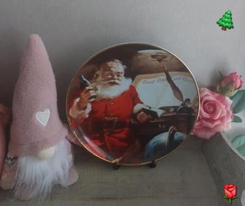 Franklin Mint Coca-Cola wandbord 'Making a List' uit 1994 beschikbaar voor biedingen