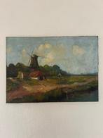 Molen geschilderd door L. Hartman, Antiek en Kunst, Kunst | Schilderijen | Klassiek, Ophalen