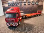 Iveco Stralis met dieplader van Nooteboom van Wsi., Hobby en Vrije tijd, Modelauto's | 1:50, Ophalen of Verzenden, Zo goed als nieuw