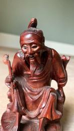 Chinees Houtsnijwerk Wijze Man, Ophalen of Verzenden