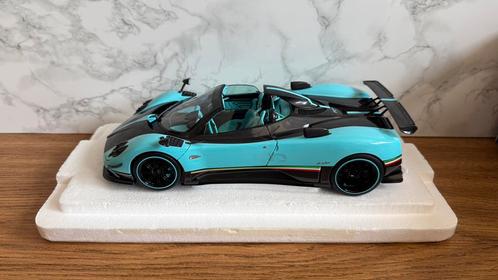 Almost Real Pagani Zonda Uno Roadster Blauw 1:18 1/18, Hobby en Vrije tijd, Modelauto's | 1:18, Nieuw, Auto, Overige merken, Ophalen of Verzenden