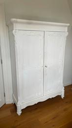 Brocante Biedermeier meidenkast wit krijtverf opknapper, Ophalen