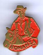 Bonanza Ben rood op koper TV/stripfiguur speldje ( R_061 ), Verzamelen, Speldjes, Pins en Buttons, Verzenden, Nieuw, Figuurtje