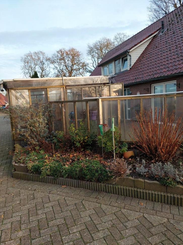 Tuinhuisje met zitje, Tuin en Terras, Kassen, Gebruikt, Glas, Ophalen of Verzenden