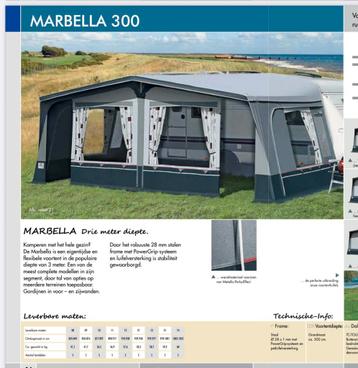 Mooie, grote, stevige voortent merk Brand , type Marbella  beschikbaar voor biedingen