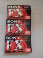 3 nieuwe cassette bandjes - sony fx - 90min, 2 t/m 25 bandjes, Overige genres, Ophalen of Verzenden, Nieuw in verpakking