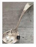 Soep lepel mooie bewerkt, verzilverd, 18 cm, Antiek en Kunst, Ophalen of Verzenden