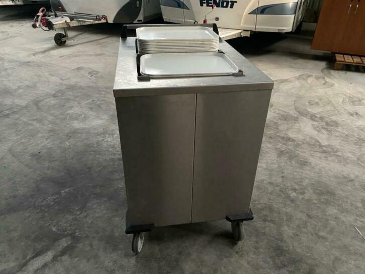 Dienblad afruim kar incl 100 dienbladen nu voor 150,-, Huis en Inrichting, Woonaccessoires | Overige, Gebruikt, Ophalen