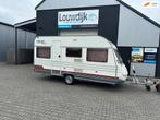 HOME CAR Racer 43 DD ’01 (2 Zitgroepen, 855 kg), Caravans en Kamperen, Caravans, Home-car, Vast bed, Rondzit, Bedrijf