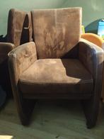 tafel stoelen, Ophalen, Gebruikt, Bruin, Leer