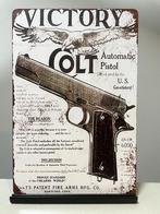 Colt Automatic Pistol metalen reclamebord (Old Look), Verzamelen, Militaria | Algemeen, Amerika, Overige typen, Ophalen of Verzenden