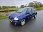 Renault Clio 1.6 i 16v Automaat 5 deurs met Airco en Nwe Apk, Auto's, Renault, Euro 5, Stof, 4 cilinders, Blauw