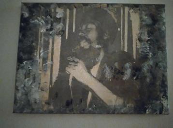 Abstract Portret Schilderij beschikbaar voor biedingen