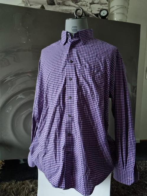Eton button down shirt, mt 48/19, in uitmuntende conditie., Kleding | Heren, Overhemden, Zo goed als nieuw, Overige halswijdtes