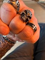 RVS Biker ringen , 24 mm, IJzer of Staal, Ophalen of Verzenden, Zo goed als nieuw, Dame of Heer