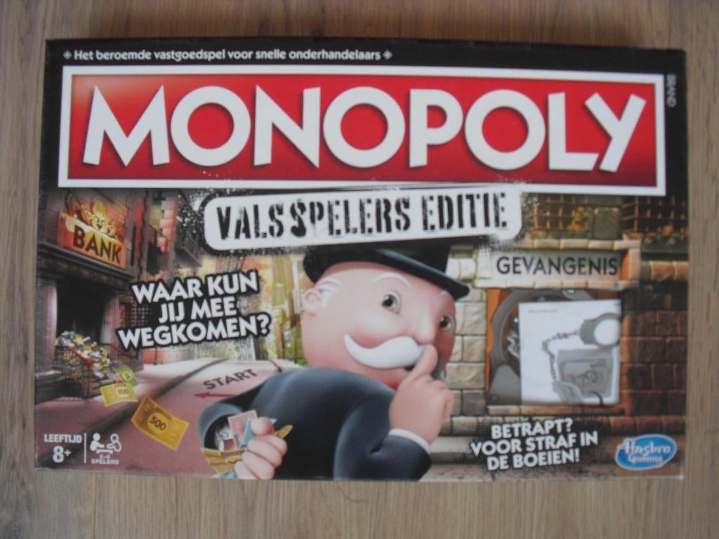 Monopoly Valsspelers editie compleet & als nieuw, Vijf spelers of meer, Ophalen of Verzenden, Zo goed als nieuw, Hasbro