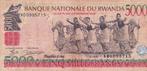 RWANDA 5000 FRANCS 1998, Verzenden, Overige landen