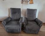 2 Elektrische relaxstoelen - Grijs - Goede staat, Huis en Inrichting, Fauteuils, Ophalen, 75 tot 100 cm, Zo goed als nieuw, 75 tot 100 cm