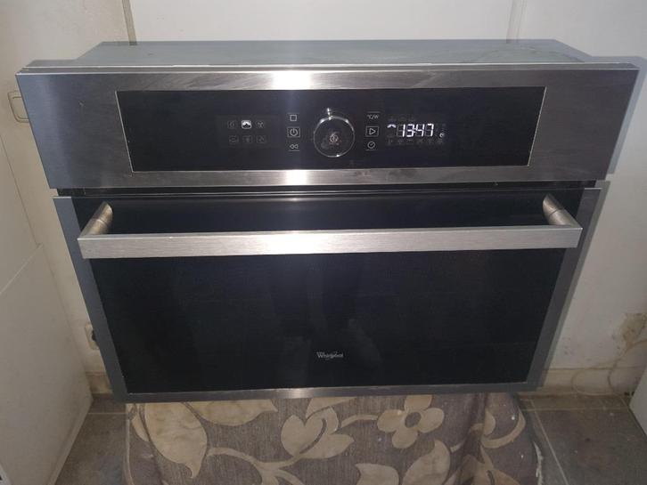 Inbouw Whirlpool combi magnetron oven 6TH SENSE werkt 100%, Witgoed en Apparatuur, Magnetrons, Zo goed als nieuw, Inbouw, Combimagnetron