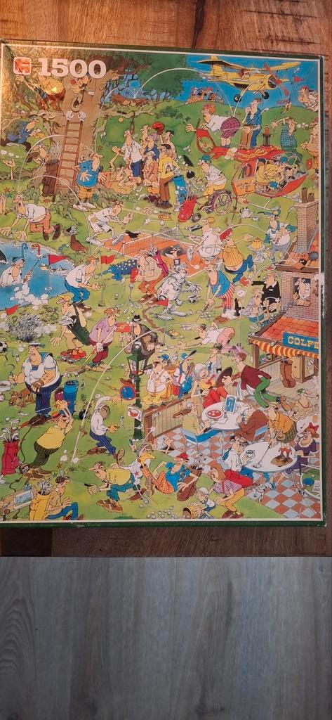 Jan van Haasteren Golf Puzzel 1500 Stukjes, Hobby en Vrije tijd, Denksport en Puzzels, Gebruikt, Legpuzzel, 500 t/m 1500 stukjes