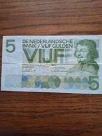 5 Gulden Biljet 1966 - Nederland, Postzegels en Munten, Bankbiljetten | Nederland, Ophalen of Verzenden, 5 gulden, Los biljet