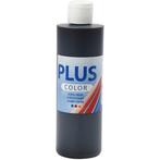 Plus Color acrylverf fles 250 ml zwart, Hobby en Vrije tijd, Schilderen, Ophalen of Verzenden, Nieuw, Acrylverf