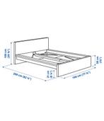 IKEA Bed 180x200 + Lattenbodem & Matras - Goede Staat!, Gebruikt, Wit, Tweepersoons, Ophalen of Verzenden