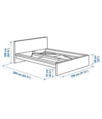 IKEA Bed 180x200 + Lattenbodem & Matras - Goede Staat! beschikbaar voor biedingen