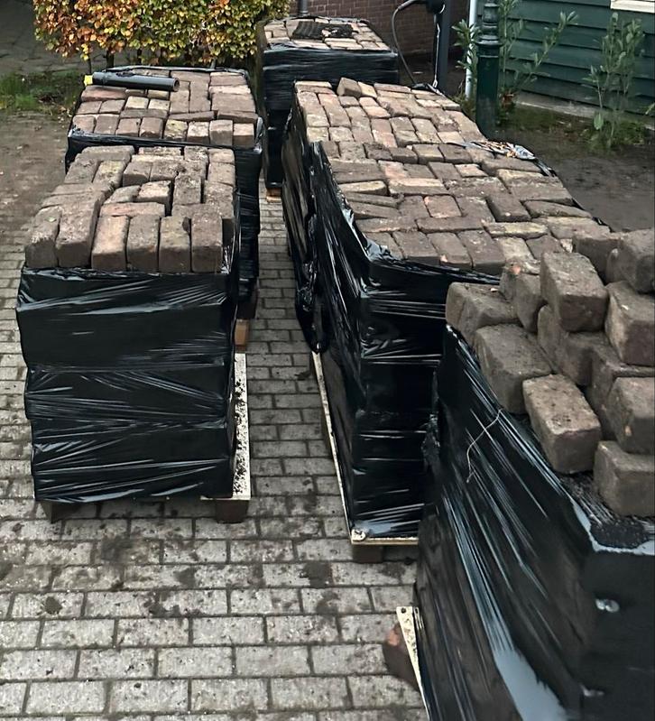 Gebruikte oude gebakken klinkers/waal-formaat, Tuin en Terras, Tegels en Klinkers, Gebruikt, Klinkers, Ophalen