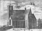 gravure Noordmonster kerk Middelburg 1712 J. Harrewijn, Antiek en Kunst, Verzenden