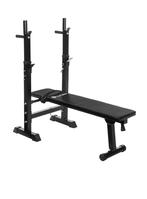 Halterbankje bench press inclusief gewichten en halterstang, Ophalen, Zo goed als nieuw, Fitnessbank
