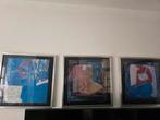 Maikel Sarzsin 3 Luik ingelijst, Antiek en Kunst, Ophalen of Verzenden