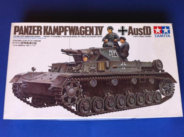 Tamiya	35096	German PanzerKampfWagen IV Ausf.D 	1/35, Hobby en Vrije tijd, Modelbouw | Auto's en Voertuigen, Nieuw, Tank, 1:32 tot 1:50