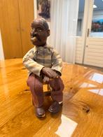 Oude man met sigaar, Verzamelen, Beelden en Beeldjes, Ophalen of Verzenden, Gebruikt, Mens