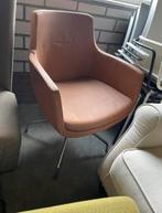 Luxe draaibare cognac stoel met RvS poot bureau stoel, Ophalen, Bruin, Nieuw, Eén