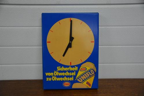 Esso oude tankstation reclamebord wandklok 1970, Verzamelen, Merken en Reclamevoorwerpen, Zo goed als nieuw, Reclamebord, Verzenden
