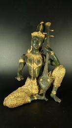 Bronzen beeld Serawati Thailand 23 cm, Ophalen of Verzenden