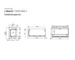 Aanbieding Faber E-Matrix 1050/400 II Links, Ophalen of Verzenden, Zo goed als nieuw, Inbouwhaard, Elektrische haard