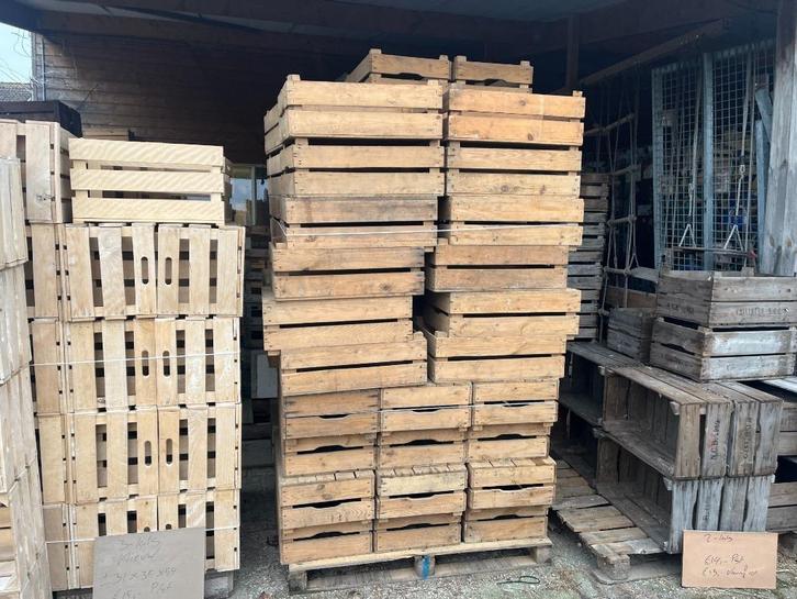 2-lats fruitkisten, kisten, ideaal als kerstpakket 40x60x22, Huis en Inrichting, Woonaccessoires | Kisten, Gebruikt, Minder dan 50 cm