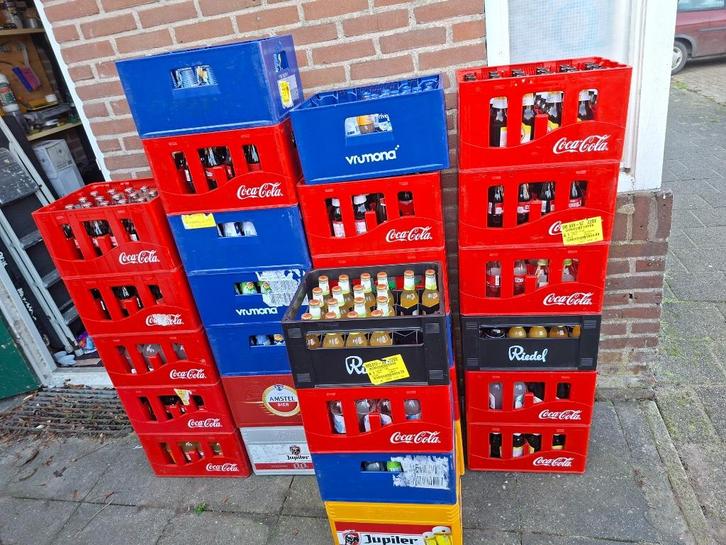 Horeca flesjes, 28 kratten Coca Cola, Ice Tea, Fanta, Radler, Diversen, Kerst, Nieuw, Ophalen