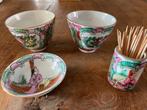 Chinees Tafel Setje: Vingerkommetjes, Sausschaaltje, Tandens, Antiek en Kunst, Ophalen of Verzenden
