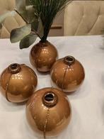 Kerstbal vaasje champagne met brons stras, Ophalen of Verzenden, Nieuw