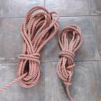 2 dikke touwen, Gebruikt, Ophalen of Verzenden, Lijn of Blok