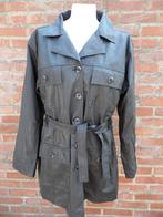 Zwarte trench coat maat 3, Ophalen of Verzenden, Zo goed als nieuw, Maat 42/44 (L), Zwart