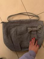 Nieuw licht grijs echt leer handtas strik, Ophalen of Verzenden, Nieuw, Grijs, Handtas