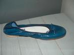 Cypres laklederen ballerina maat 37, als nieuw Made in Italy, Blauw, Cypres, Zo goed als nieuw, Ballerina's