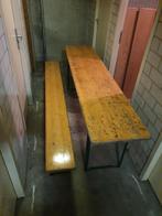 Picknicktafel en bank, Tuin en Terras, Picknicktafels, Ophalen, Gebruikt, Rechthoekig