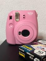 Fujifilm instax mini 9 roze met film, Ophalen of Verzenden, Zo goed als nieuw, Polaroid, Fuji