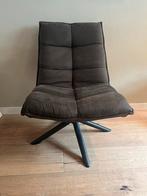 Draaifauteuil Leen Bakker - Bruin/Antraciet, Huis en Inrichting, Ophalen, Bruin, Zo goed als nieuw, Eén