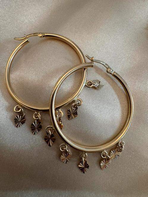 Geelgouden oorbellen, Sieraden, Tassen en Uiterlijk, Oorbellen, Nieuw, Goud, Ophalen of Verzenden
